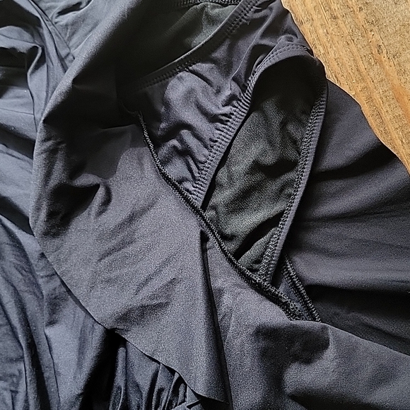 APT 9 kohl's sz S roughed black one piece skirt NEW nwt - Picture 3 of 6